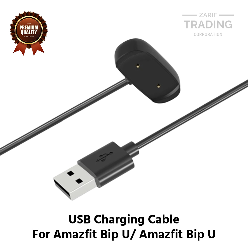Picture of Amazfit Bip U Pro Amazfit Bip U Magnetic Charging Cable High Quality USB Charger Cable USB Charging Cable Dock Bracelet Charger for Amazfit Bip U Pro Amazfit Bip U Smart Watch (Black)