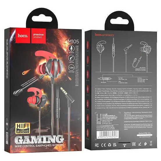 Picture of Hoco M105 Gaming Earphone -Black