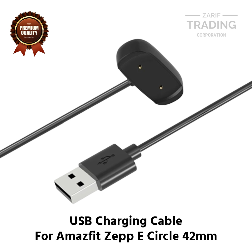 Picture of Amazfit Zepp E Circle Magnetic Charging Cable High Quality USB Charger Cable USB Charging Cable Dock Bracelet Charger for Amazfit Zepp E Circle Smart Watch (Black)