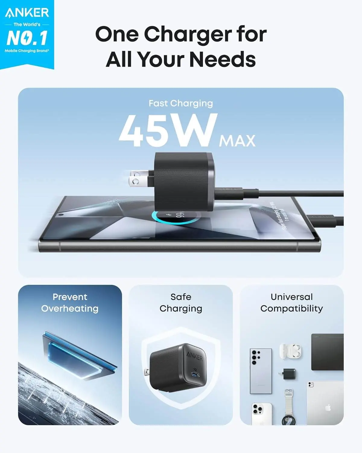 Picture of Anker Nano Pro 1C 45W GaN Charger (A2692)