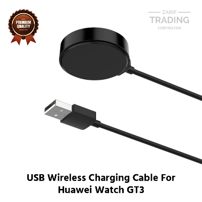Picture of Huawei Watch GT3 Wireless Charging Cable High Quality USB Charger Cable USB Charging Cable Dock Bracelet Charger Huawei Watch GT3 Smart Watch (Black)