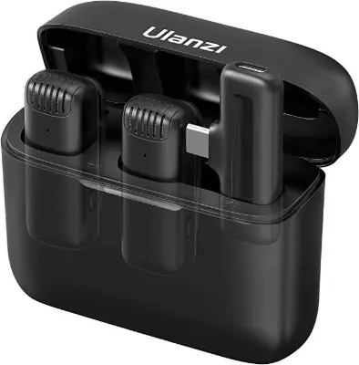 Picture of Ulanzi J12 Wireless Lavalier Microphone Type-C Edition -Black