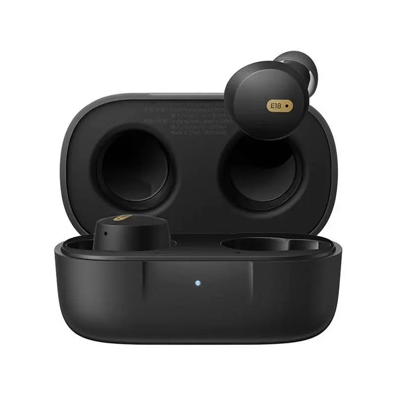 Picture of TWS E18 TWS Crystal Clear Sound With Super BASS 25Hr Music Time Black -Black