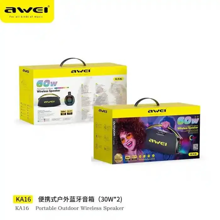 Picture of Awei KA16 Wireless 60W Bluetooth Speaker -Black