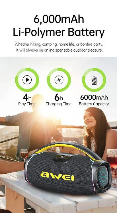 Picture of Awei KA16 Wireless 60W Bluetooth Speaker -Black