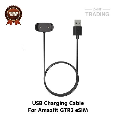 Picture of Amazfit GTR2 eSIM Magnetic Charging Cable High Quality USB Charger Cable USB Charging Cable Dock Bracelet Charger for Amazfit GTR2 eSIM Smart Watch (Black)