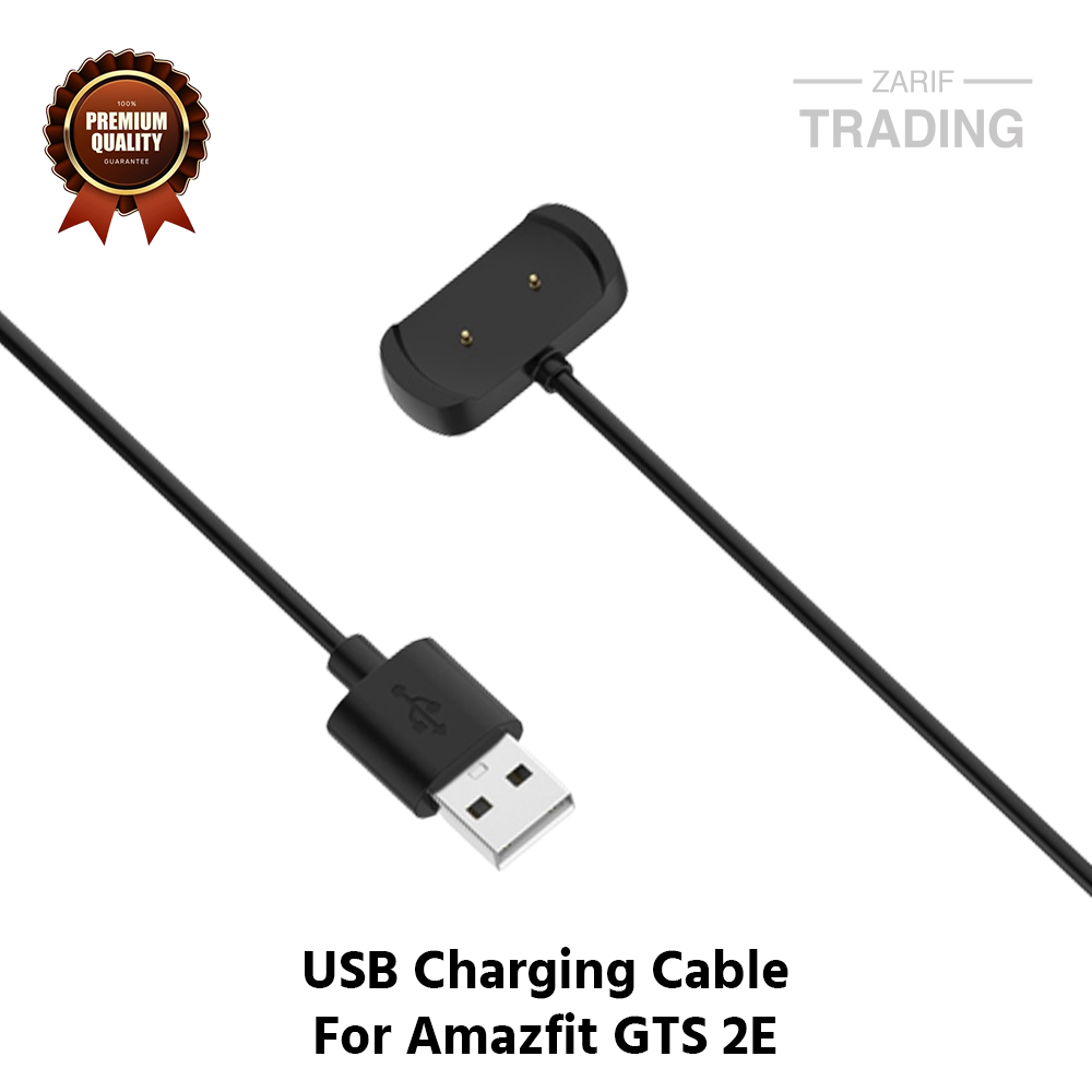 Picture of Amazfit GTS 2E Magnetic Charging Cable High Quality USB Charger Cable USB Charging Cable Dock Bracelet Charger for Amazfit GTS 2E Smart Watch (Black)