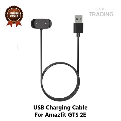 Picture of Amazfit GTS 2E Magnetic Charging Cable High Quality USB Charger Cable USB Charging Cable Dock Bracelet Charger for Amazfit GTS 2E Smart Watch (Black)