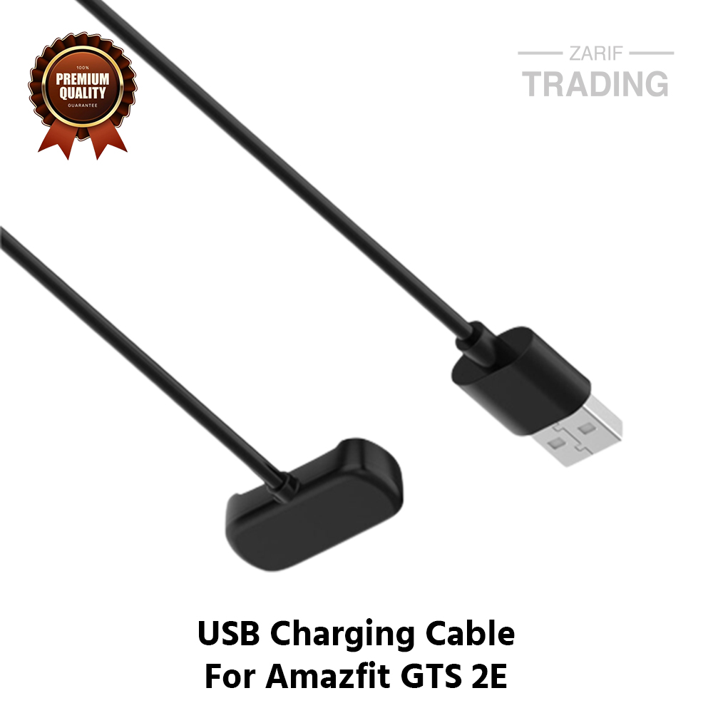 Picture of Amazfit GTS 2E Magnetic Charging Cable High Quality USB Charger Cable USB Charging Cable Dock Bracelet Charger for Amazfit GTS 2E Smart Watch (Black)