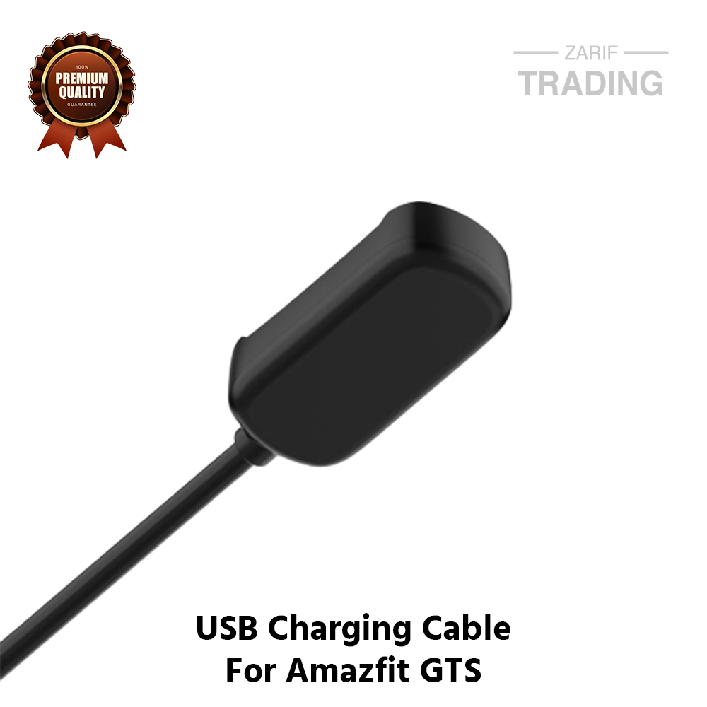 Picture of Amazfit GTS Magnetic Charging Cable High Quality USB Charger Cable USB Charging Cable Dock Bracelet Charger Amazfit GTS Smart Watch (Black)