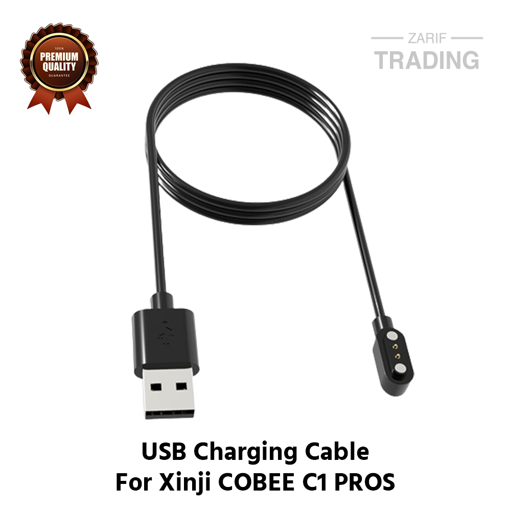 Picture of Xinji Cobee C1 Pors Magnetic Charging Cable High Quality USB Charger Cable USB Charging Cable Dock Bracelet Charger for Xinji Cobee C1 Pors Smart Watch (Black)