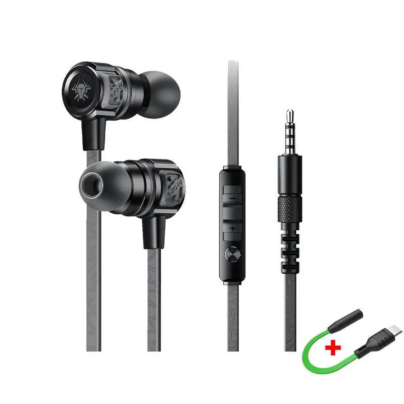Picture of Plextone G20 Mark IV Gaming Earphone with Dual Input (3.5mm & Type-C) -Black