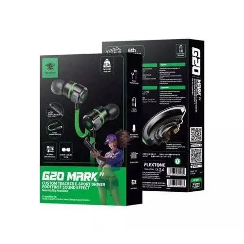 Picture of Plextone G20 Mark IV Gaming Earphone with Dual Input (3.5mm & Type-C) -Black