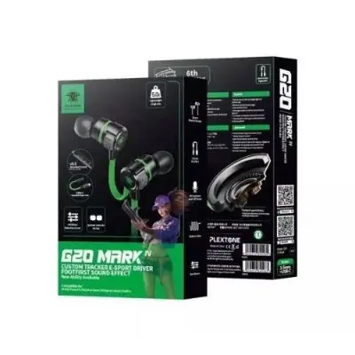Picture of Plextone G20 Mark IV Gaming Earphone with Dual Input (3.5mm & Type-C) -Black