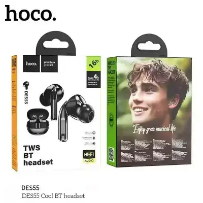 Picture of Hoco DES55 Cool Bluetooth Headset Earbuds -Black