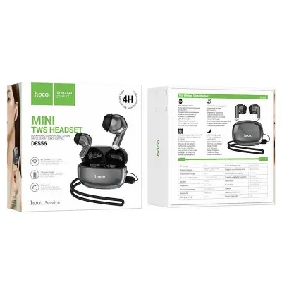 Picture of DES56 Wireless Bluetooth Earbuds | 4-Hour Playtime | Clear Audio -Black