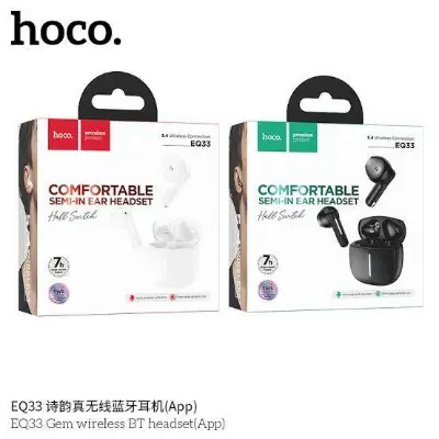 Picture of Hoco EQ33 Gem True Wireless Bluetooth Earphone (Black) -Black