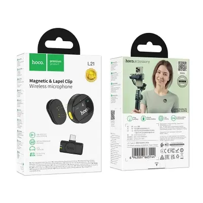Picture of Hoco L21 Type-C ENC Wireless Microphone -Black