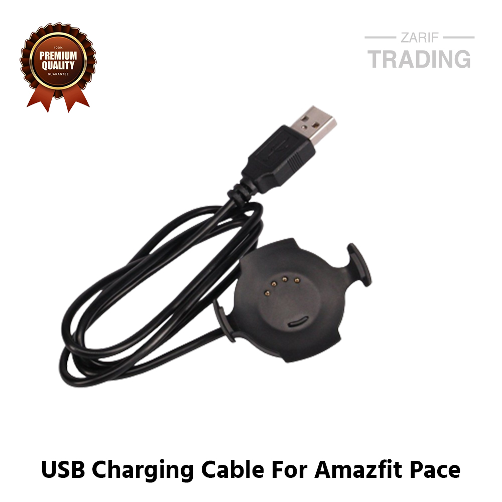 Picture of Amazfit Pace Magnetic Charging Cable High Quality USB Charger Cable USB Charging Cable Dock Bracelet Charger for Xiaomi Amazfit Pace Smart Watch (Black)