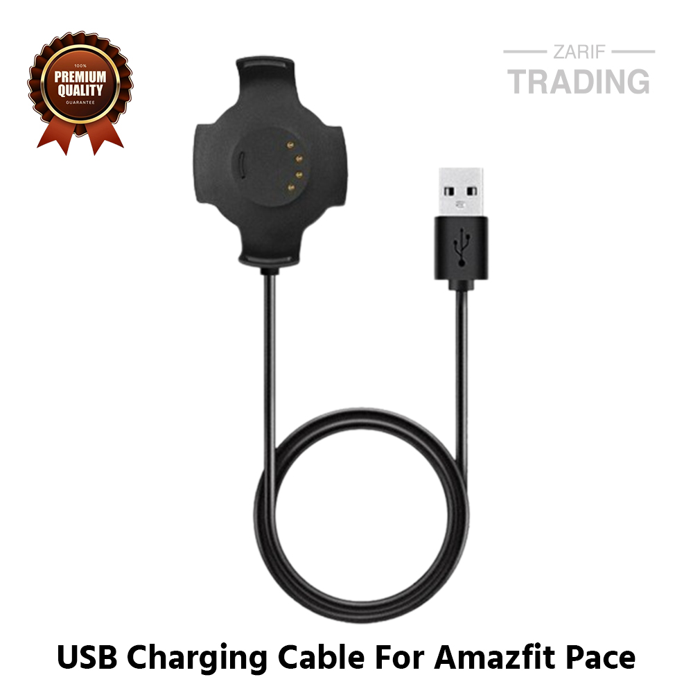 Picture of Amazfit Pace Magnetic Charging Cable High Quality USB Charger Cable USB Charging Cable Dock Bracelet Charger for Xiaomi Amazfit Pace Smart Watch (Black)