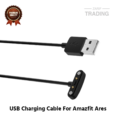 Picture of Amazfit Ares Magnetic Charging Cable High Quality USB Charger Cable USB Charging Cable Dock Bracelet Charger for Xiaomi Amazfit Ares Smart Watch (Black)