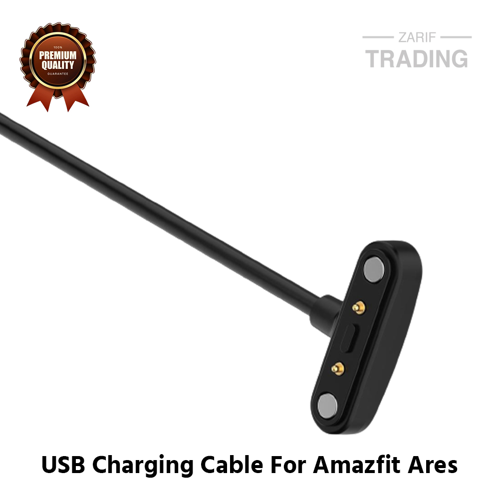 Picture of Amazfit Ares Magnetic Charging Cable High Quality USB Charger Cable USB Charging Cable Dock Bracelet Charger for Xiaomi Amazfit Ares Smart Watch (Black)
