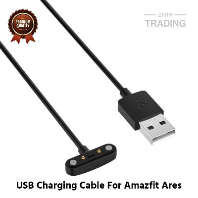 Picture of Amazfit Ares Magnetic Charging Cable High Quality USB Charger Cable USB Charging Cable Dock Bracelet Charger for Xiaomi Amazfit Ares Smart Watch (Black)