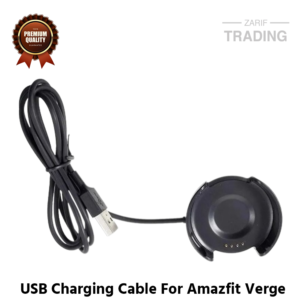 Picture of Amazfit Verge Magnetic Charging Cable High Quality USB Charger Cable USB Charging Cable Dock Bracelet Charger for Xiaomi Amazfit Verge Smart Watch (Black)