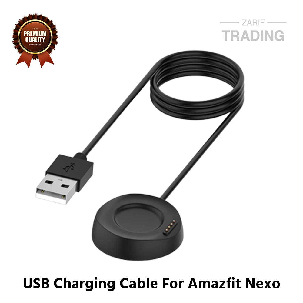 Picture of Amazfit Stratos 3 Magnetic Charging Cable High Quality USB Charger Cable USB Charging Cable Dock Bracelet Charger for Xiaomi Amazfit Stratos 3 Smart Watch (Black)
