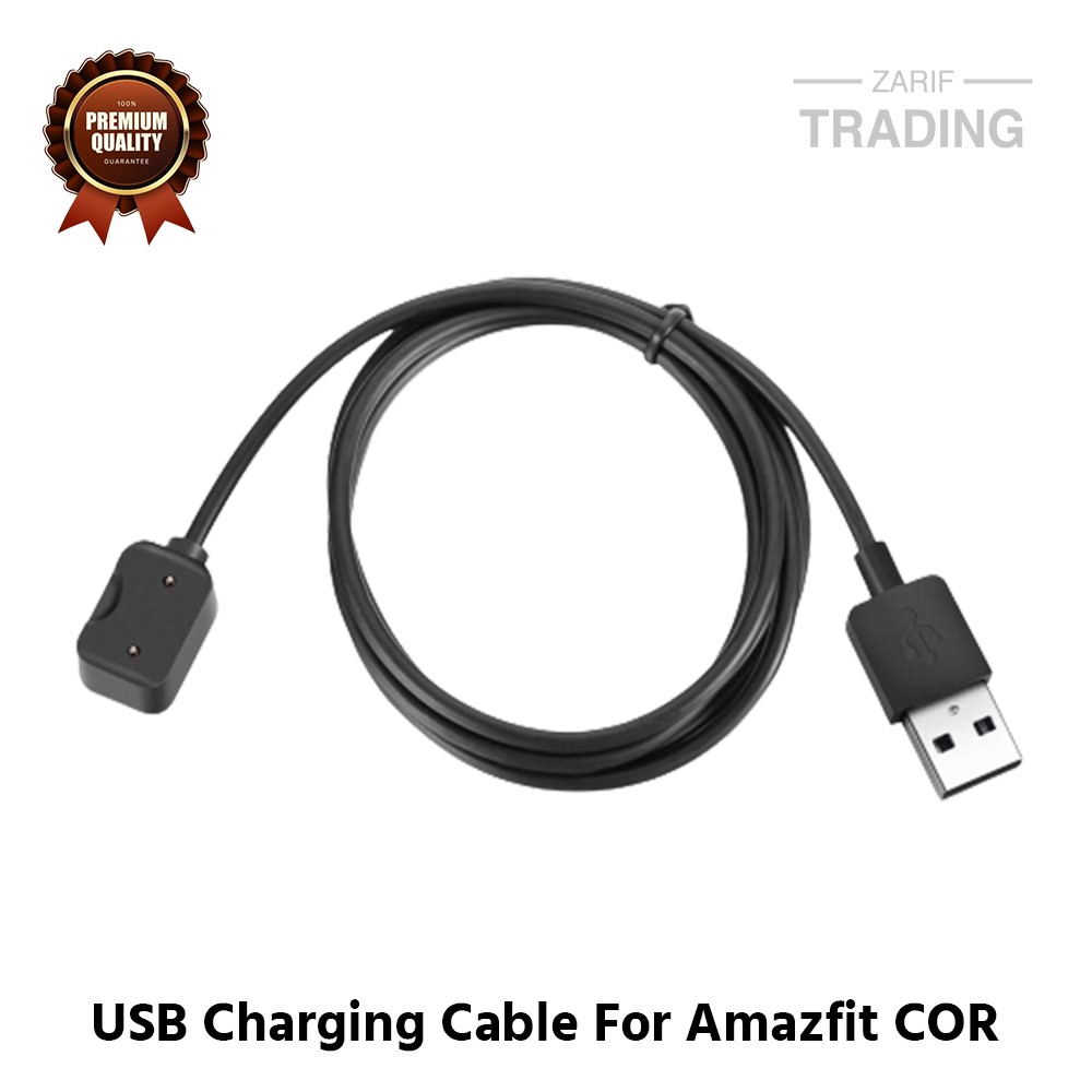 Picture of Amazfit COR Magnetic Charging Cable High Quality USB Charger Cable USB Charging Cable Dock Bracelet Charger for Xiaomi Amazfit COR Smart Watch (Black)