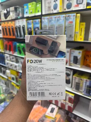 Picture of MKB Pk62 Comes With Dual Cables 20000mah 22.5w power bank -Black