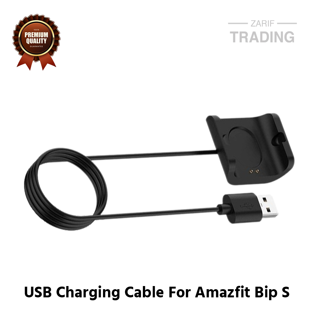 Picture of Amazfit Bip S Magnetic Charging Cable High Quality USB Charger Cable USB Charging Cable Dock Bracelet Charger for Xiaomi Amazfit Bip S Smart Watch (Black)