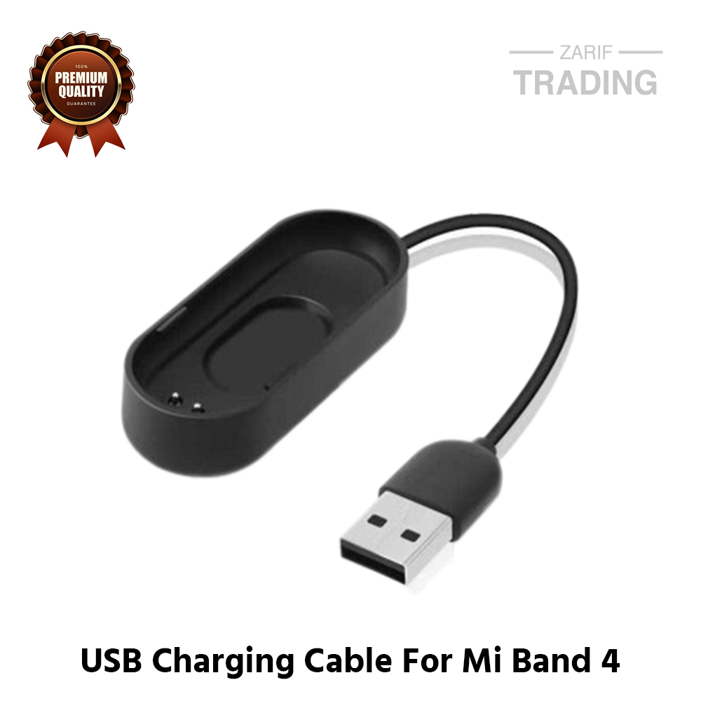 Picture of Mi Band 4 Magnetic Charging Cable High Quality USB Charger Cable USB Charging Cable Dock Bracelet Charger for Xiaomi Mi Band 4 Smart Watch (Black)