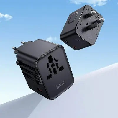 Picture of Hoco AC31 25W Global Universal Travel Adapter -Black