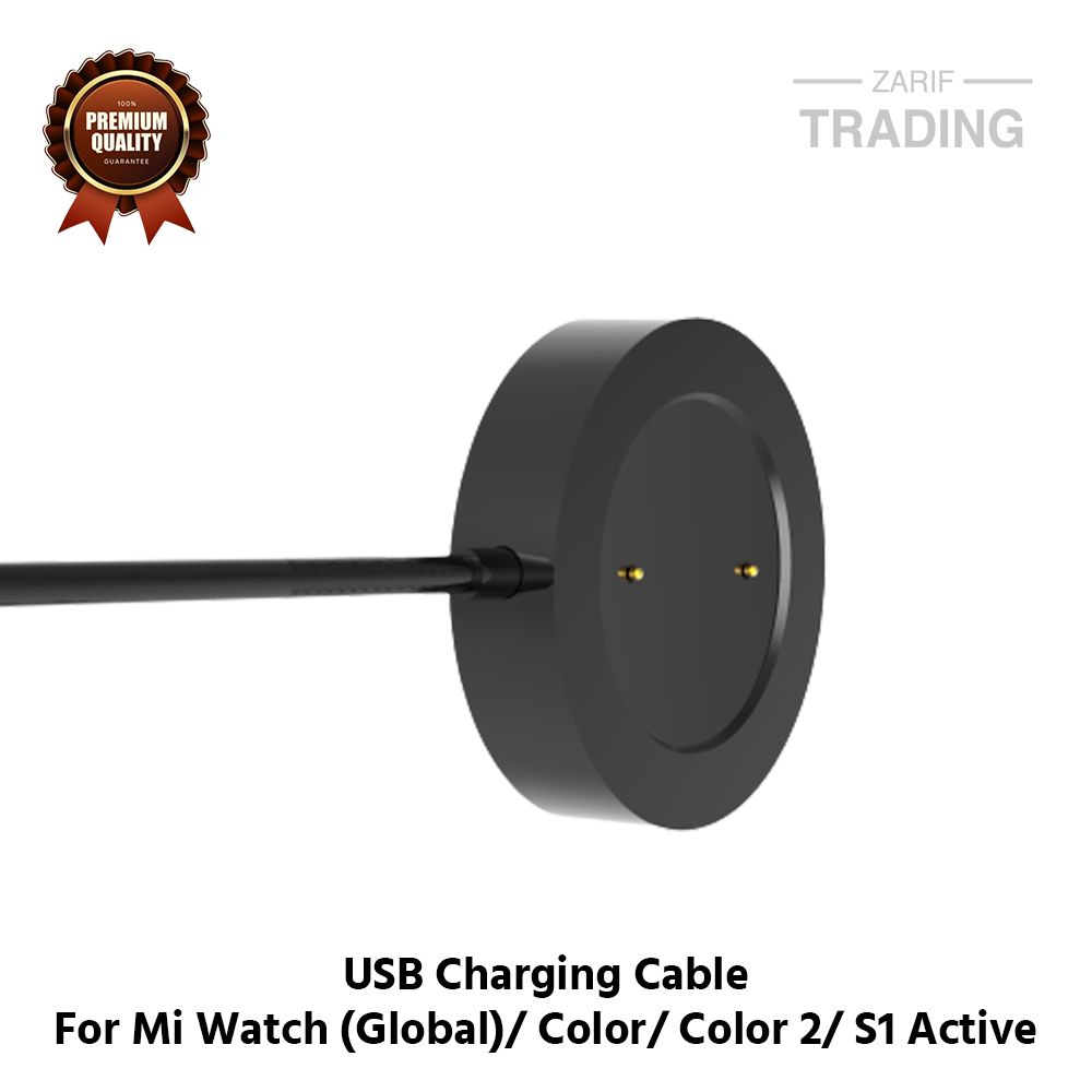 Picture of Mi Watch Global Mi Watch Color Mi Watch Color 2 Magnetic Charging Cable High Quality USB Charger Cable USB Charging Cable Dock Bracelet Charger for Xiaomi Mi Watch Global Mi Watch Color Mi Watch Color 2 Smart Watch (Black)