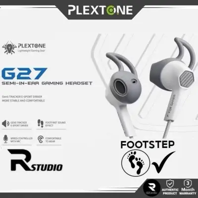 Picture of PLEXTONE G27 In-ear Wired Earphone – 2026 New Gaming Headphone -White
