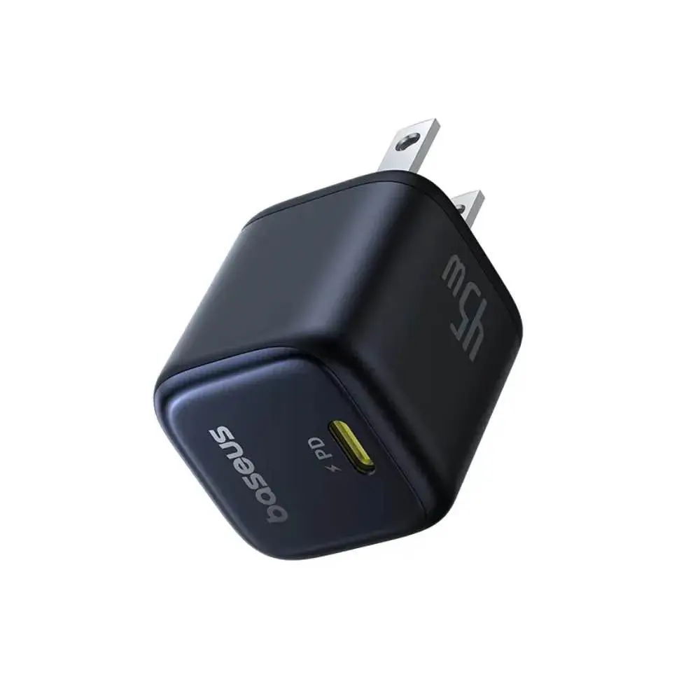 Picture of Baseus GaN Charger 45W PD Adapter For Iphone 1516 Series Macbook PicoGo GaN6 Pro Fast Charger US Black -Black