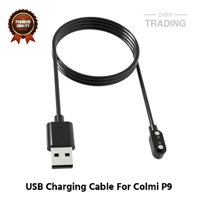 Picture of Colmi P9 Magnetic Charging Cable High Quality USB Charger Cable USB Charging Cable Dock Bracelet Charger for Colmi P9 Smart Watch (Black)