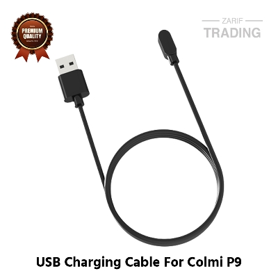 Picture of Colmi P9 Magnetic Charging Cable High Quality USB Charger Cable USB Charging Cable Dock Bracelet Charger for Colmi P9 Smart Watch (Black)