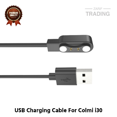 Picture of Colmi i30 Magnetic Charging Cable High Quality USB Charger Cable USB Charging Cable Dock Bracelet Charger for Colmi i30 Smart Watch (Black)