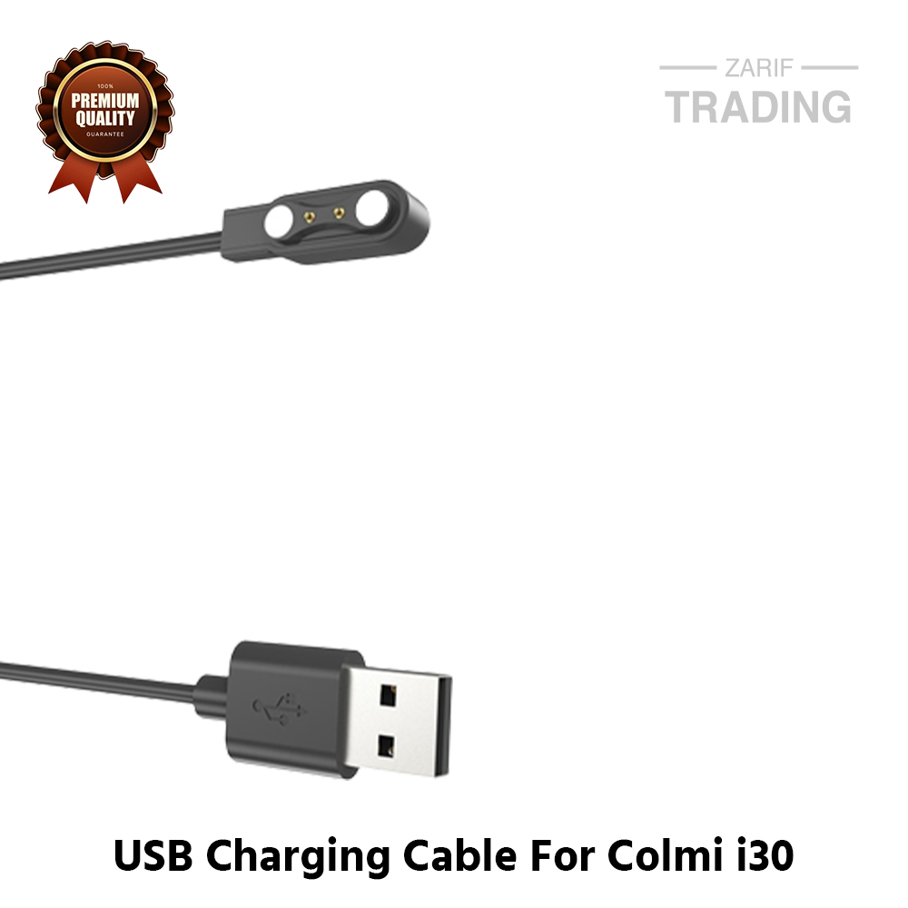 Picture of Colmi i30 Magnetic Charging Cable High Quality USB Charger Cable USB Charging Cable Dock Bracelet Charger for Colmi i30 Smart Watch (Black)