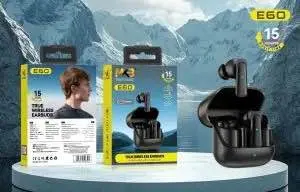 Picture of MKB E60 TRUE WIRELESS Sports Earbuds -Black