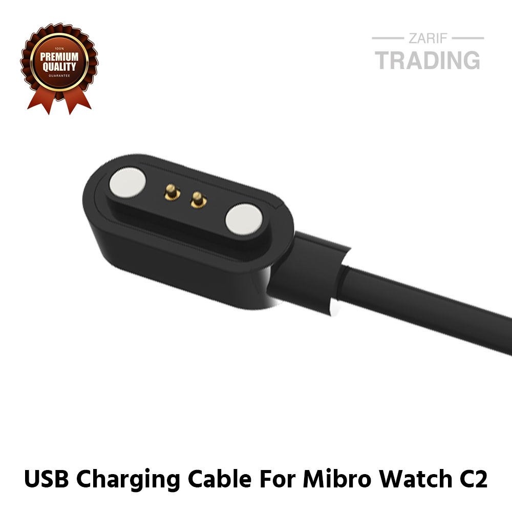 Picture of Mibro Watch C2 Magnetic Charging Cable High Quality USB Charger Cable USB Charging Cable Dock Bracelet Charger for Mibro Watch C2 Smart Watch (Black)