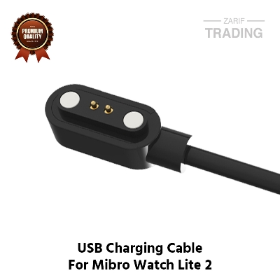 Picture of Mibro Watch Lite 2 Magnetic Charging Cable High Quality USB Charger Cable USB Charging Cable Dock Bracelet Charger for Mibro Watch Lite 2 Smart Watch (Black)