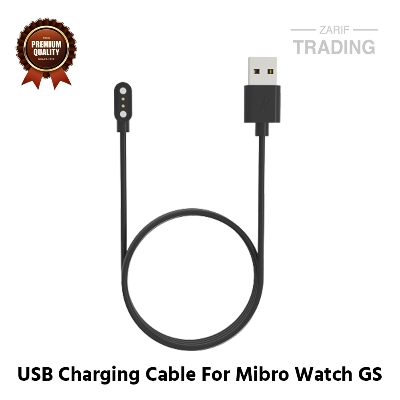 Picture of Mibro Watch GS Magnetic Charging Cable High Quality USB Charger Cable USB Charging Cable Dock Bracelet Charger for Mibro Watch GS Smart Watch (Black)