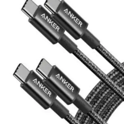 Picture of Anker 333 100W USB-C to USB-C Braided Cable – A8756 -Black