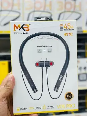 Picture of MKB V05 Pro Magnetic ENC Wireless Neckband -Black