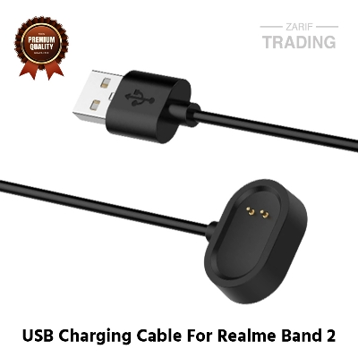 Picture of Realme Band 2 Magnetic Charging Cable High Quality USB Charger Cable USB Charging Cable Dock Bracelet Charger For Realme Band 2 Smart Watch (Black)