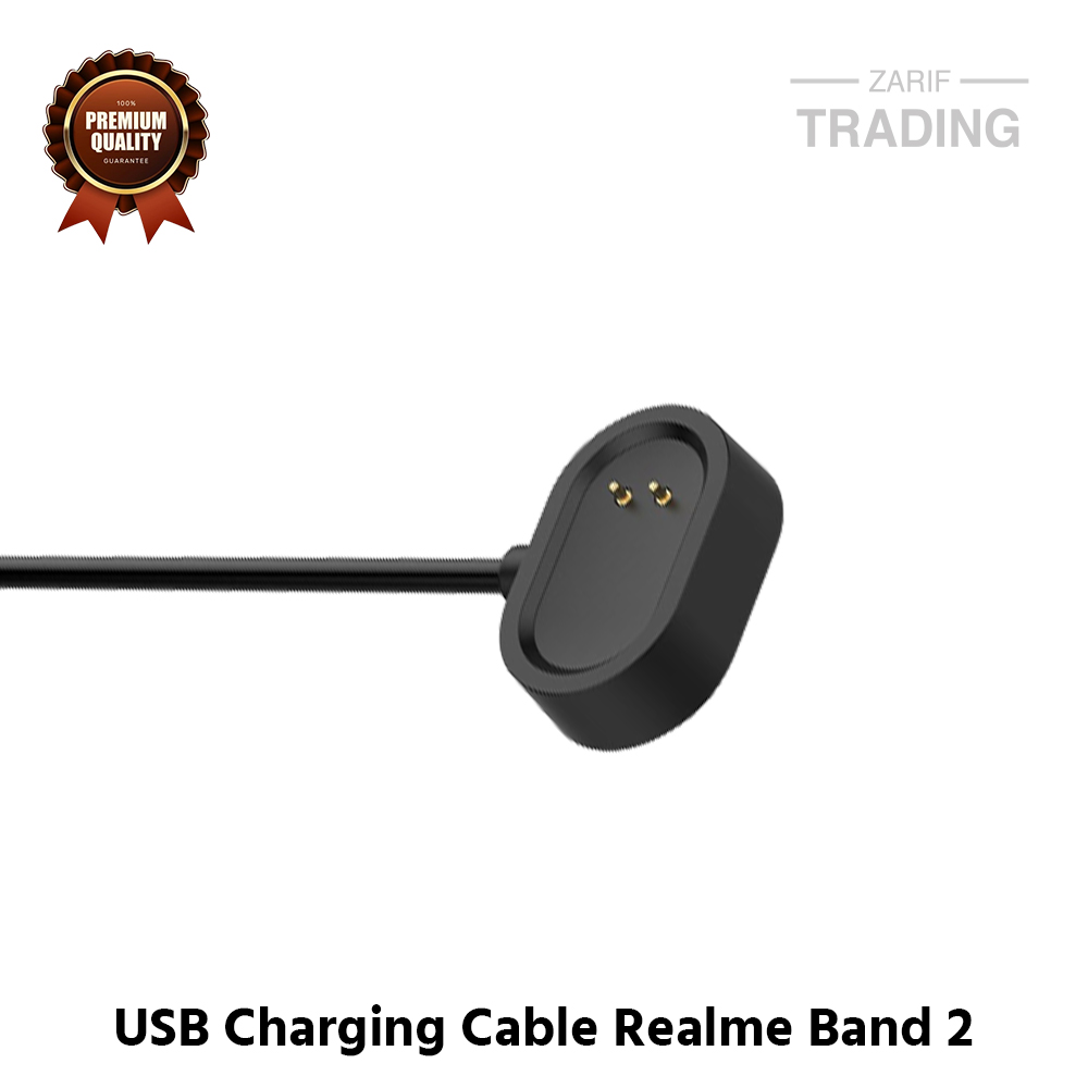 Picture of Realme Band 2 Magnetic Charging Cable High Quality USB Charger Cable USB Charging Cable Dock Bracelet Charger For Realme Band 2 Smart Watch (Black)
