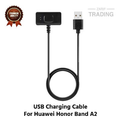 Picture of Huawei Honor Band A2 Charging Cable High Quality USB Charger Cable USB Charging Cable Dock Bracelet Charger For Huawei Honor Band A2 Smart Watch (Black)